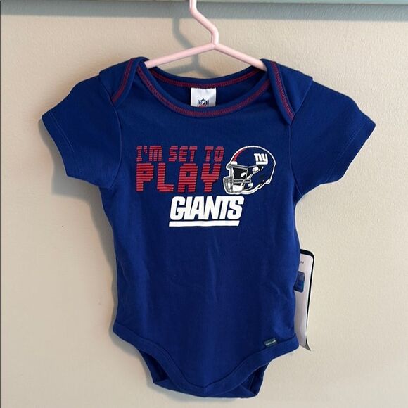 New York Giants Blue Baby outfit nwt size 3-6 months - Picture 1 of 3